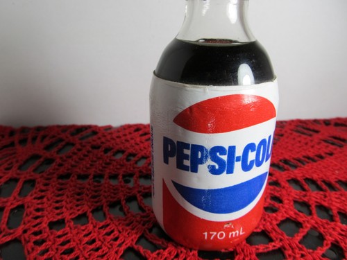 Bottiglie vetro piene pepsi - vetro,